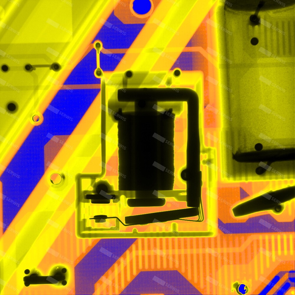 Analiza termograficzna obwodu drukowanego w technologii napraw.